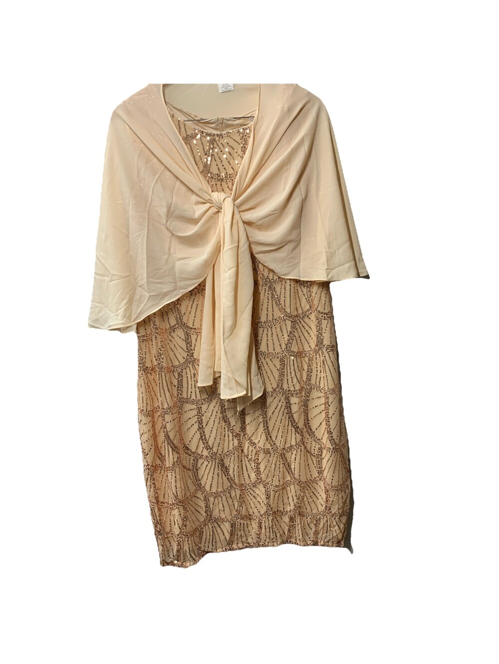 GRACE KARIN Women's Sequin Dress Mother of the Bride Dress Formal Size 18 Gold